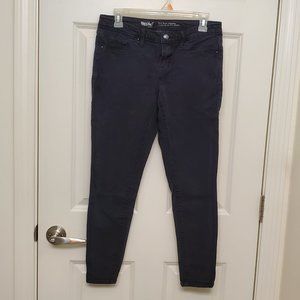Massimo Pants - Black Denim Mid-Rise Jegging Pants